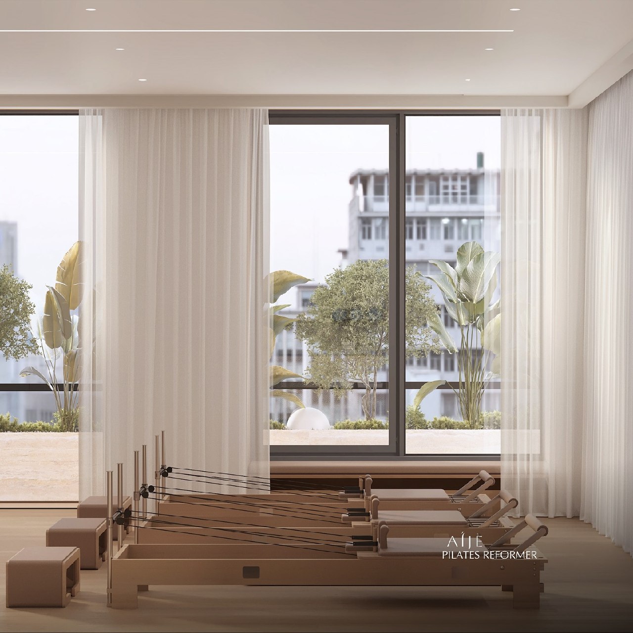 AÍJE Pilates Reformer — интерьер