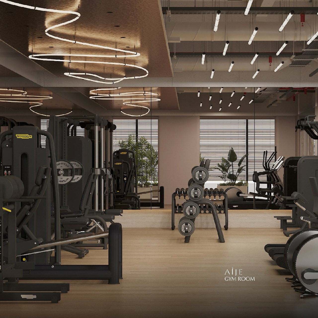 AÍJE Gym Room — интерьер
